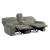 Borneo Chenille Fabric Double Reclining Loveseat