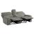 Borneo Chenille Fabric Double Reclining Loveseat