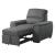 Andes Microfiber Chair with Pull-out Ottoman