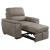 Andes Microfiber Chair with Pull-out Ottoman