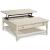 Summer Hill Lift Top Wood Square Coffee Table w/Drawer