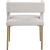 Caleb Velvet Dining Chair with Brushed Gold Iron Legs
