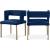 Caleb Velvet Dining Chair with Brushed Gold Iron Legs