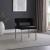 Caleb Velvet Dining Chair with Brushed Gold Iron Legs