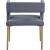 Caleb Dining Chair with Iron Legs