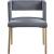 Caleb Velvet Dining Chair with Brushed Gold Iron Legs