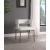 Caleb Faux Leather Dining Chair with Brushed Gold Iron Legs