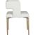Caleb Faux Leather Dining Chair with Brushed Gold Iron Legs