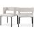 Caleb Velvet Dining Chair with Matte Black Iron Legs