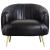 Anna PU Pleated Accent Chair