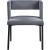Caleb Velvet Dining Chair with Matte Black Iron Legs