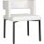 Caleb Faux Leather Dining Chair with Matte Black Iron Legs