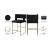 Caleb Velvet Counter Stool with Brushed Gold Iron Legs