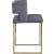 Caleb Counter Stool with Iron Legs