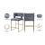 Caleb Velvet Counter Stool with Brushed Gold Iron Legs
