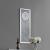 Minette Crystal Inlay Rectangle Mirrored Clock