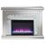 Gilmore Rectangular Freestanding Mirrored Fireplace