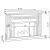 Gilmore Rectangular Freestanding Mirrored Fireplace