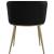 Skylar Velvet Dining Chair with Brushed Gold Iron Legs