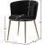 Skylar Velvet Dining Chair with Brushed Gold Iron Legs