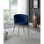 Skylar Velvet Dining Chair with Brushed Gold Iron Legs