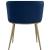 Skylar Velvet Dining Chair with Brushed Gold Iron Legs