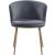Skylar Velvet Dining Chair with Brushed Gold Iron Legs