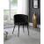 Skylar Velvet Dining Chair with Matte Black Iron Legs