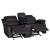 Clarkdale Bi-Cast Vinyl Double Glider Reclining Loveseat