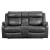 Yerba Microfiber Double Lay Flat Reclining Loveseat