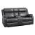 Yerba Microfiber Double Lay Flat Reclining Loveseat