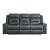 Darwan Leather Gel Match Double Lay Flat Reclining Sofa