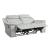 Darwan Leather Gel Match Double Lay Flat Reclining Loveseat