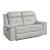 Darwan Leather Gel Match Double Lay Flat Reclining Loveseat