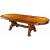 Medieve Wood Oval Extendable Dining Set