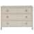 Riven Wood/Fabric/Leather Dresser w/3 Drawers