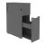 Boxi Office Lockable Storage Tower w/Sliding Doors Top Bookcase