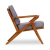 Martelle Twill Weave Accent Chair