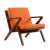 Martelle Twill Weave Accent Chair