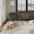 Maintenon Leatherette Accent Chair 