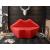 Kiss 61.8-inch Faux Leather 2-Seater Loveseat