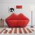 Kiss 61.8-inch Faux Leather 2-Seater Loveseat