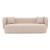 Siri Linen Weave 92.5-inch Sofa w/Pillows 