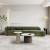 Daria Chenille Sofa Sectional w/Pillows 