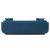 Edmonda Velvet Sofa w/Pillows 