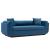 Edmonda Velvet Sofa w/Pillows 