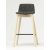 Twist & Sit Office High Stool w/Wood Base, Fabric 1
