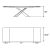 Century Ceramic Double Extension Dining Table