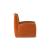 Gaia Fabric Slipper Chair with Leather Belt