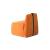 Gaia Fabric Slipper Chair with Leather Belt